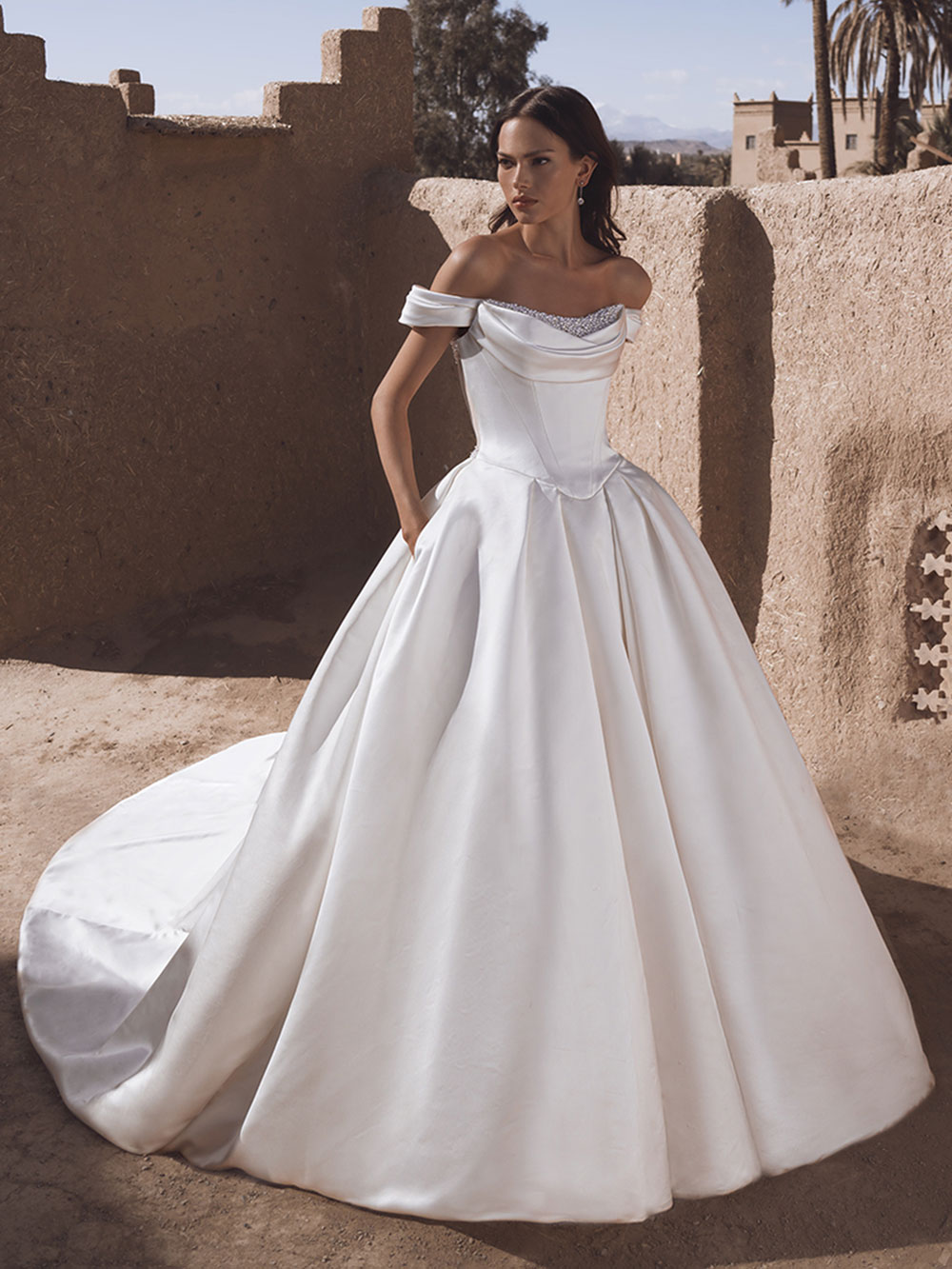 Enzoani Blue London Bridal Wedding Dress Bridal by Tamem Michael Dublin Ireland.